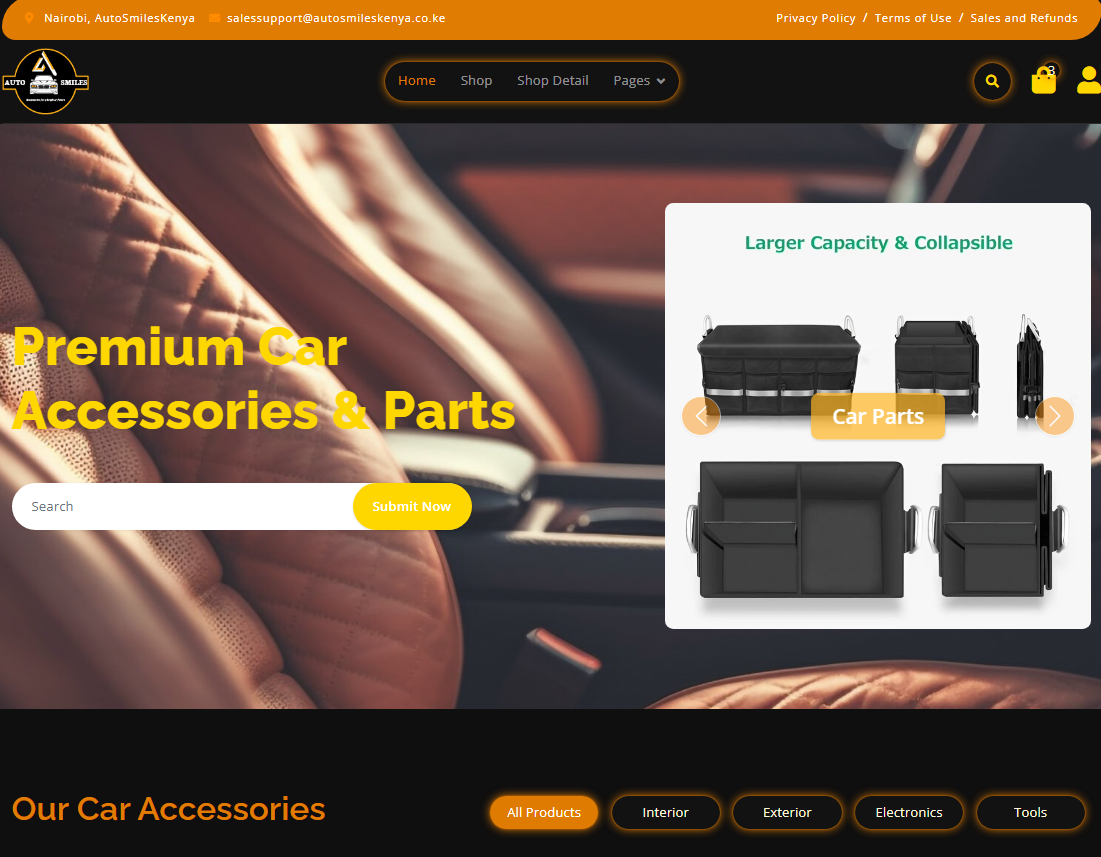 Autosmiles UI Design